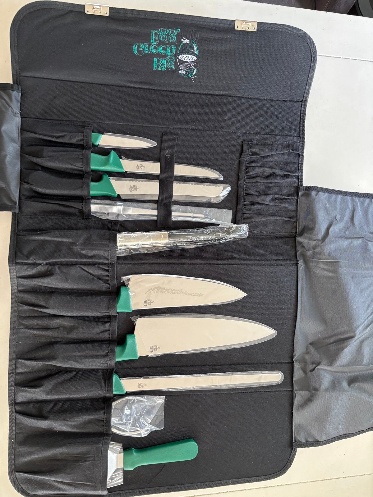 Big Green Egg Messenset in opbergmap met handvat, Ophalen, Nieuw
