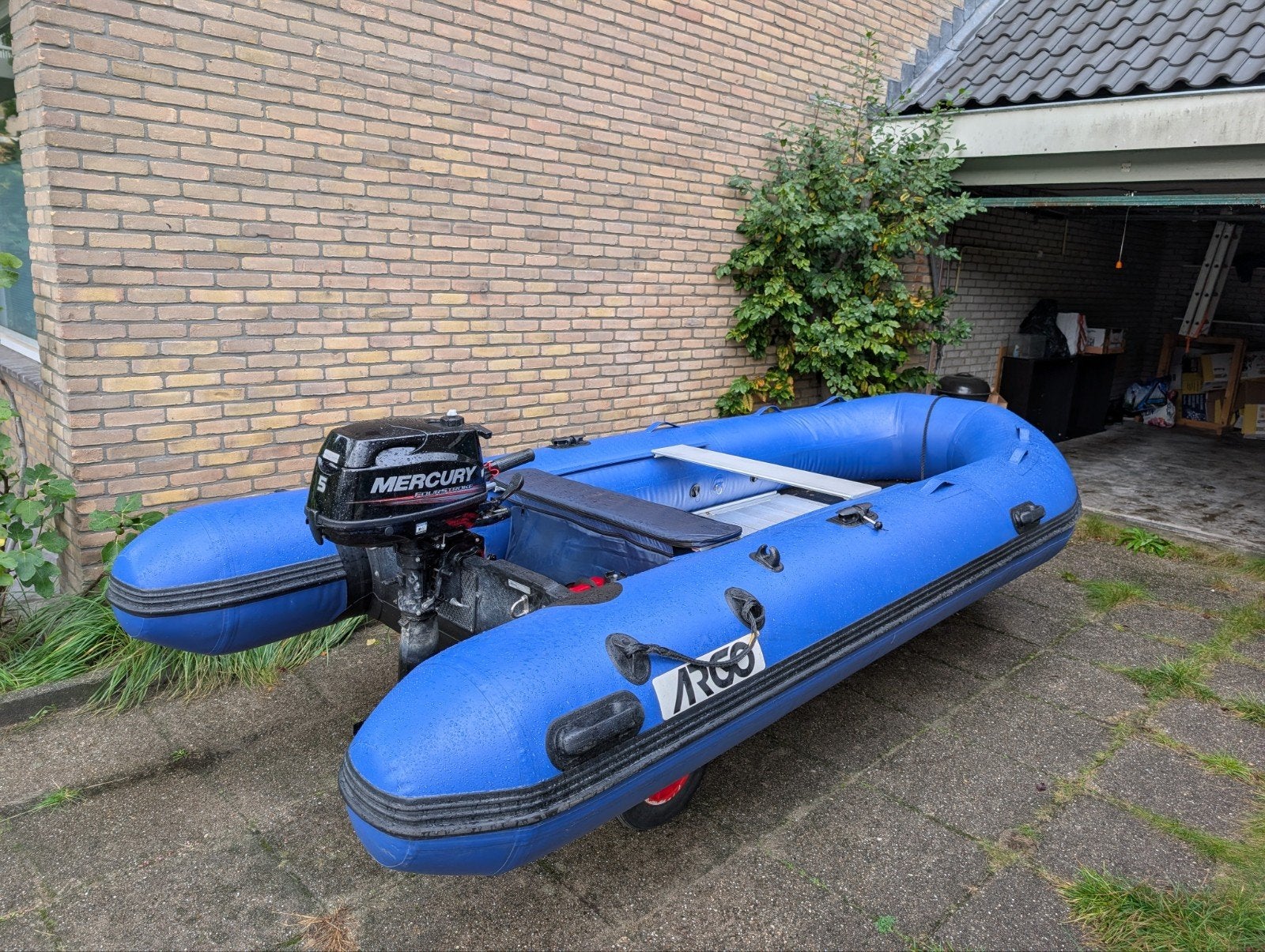Rib Rubberboot | ARGO 390 cm | 5pk motor | Handtrailer, Watersport en Boten, Ophalen, Gebruikt, Overige typen