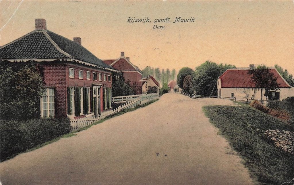 703-202-025 Rijswijk Maurik Dorp, Verzamelen, Verzenden, Voor 1920, Gelderland