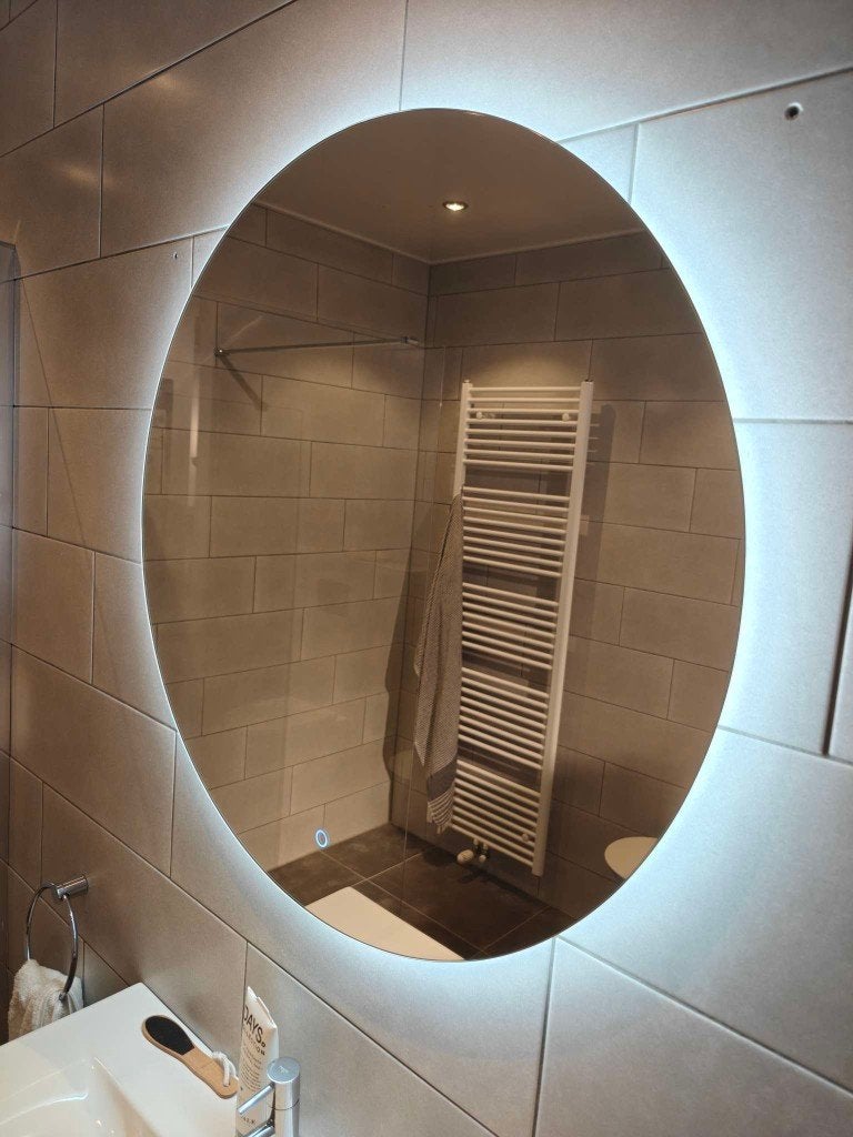 Spiegel Thebalux Balzano rond 80 cm, Ophalen, Zo goed als nieuw, 75 tot 100 cm, Minder dan 100 cm