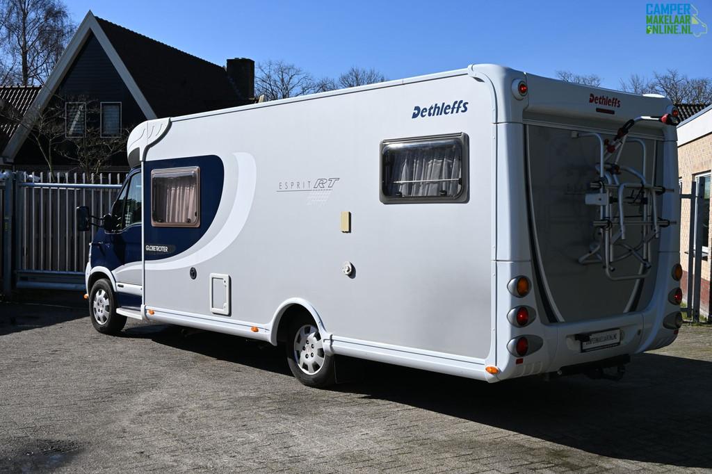 Dethleffs Globetrotter Esprit RT Luifel}Airco||Fietsdrager, Caravans en Kamperen, Campers, Standaard zit, Ringverwarming, 7 tot 8 meter