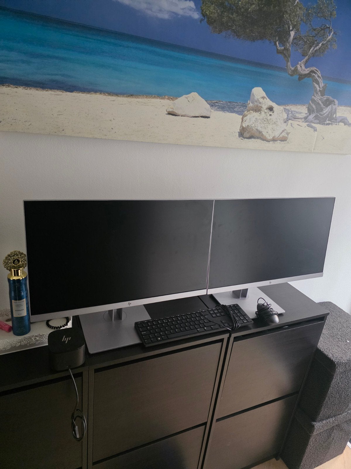 HP  nette complete werkplek incl USB-C docking, Computers en Software, Monitoren, Ophalen of Verzenden, Zo goed als nieuw, HP