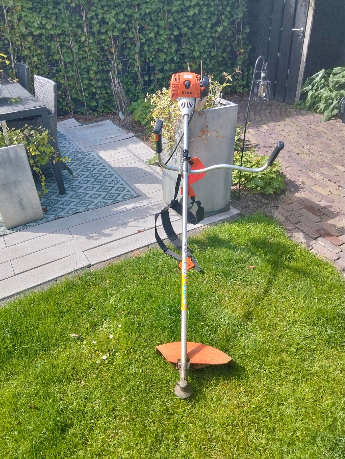Stihl FS 87 Benzine Bosmaaier start niet, Tuin en Terras, Bosmaaiers, Ophalen, Gebruikt, 30 tot 50 cm, Stihl