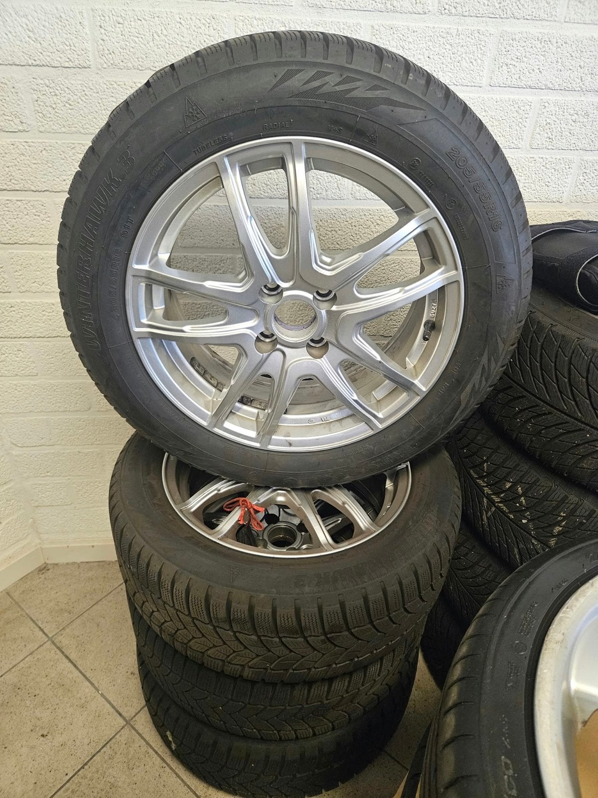 Renault Captur Winterbanden met velgen 205/55R16, Gebruikt, 16 inch, Banden en Velgen, Personenwagen