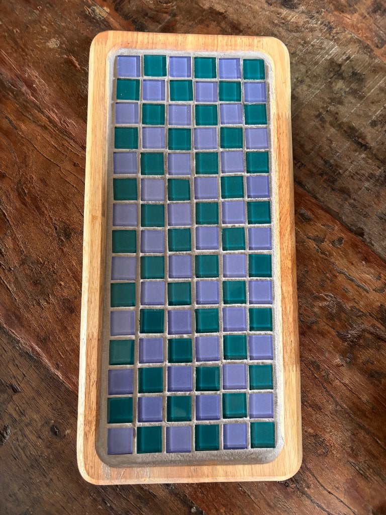 Houten serveerplank met mozaïek tegels, Hout, Snij-/serveerplank, Nieuw, Ophalen of Verzenden