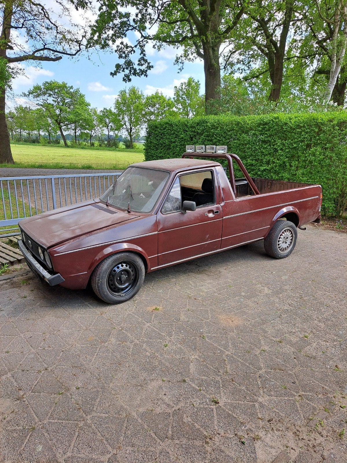 Golf mk1 caddy, Auto's, Volkswagen, Particulier, Golf, Diesel, Overige carrosserieën, Handgeschakeld, Rood, Zwart, Leder, Voorwielaandrijving