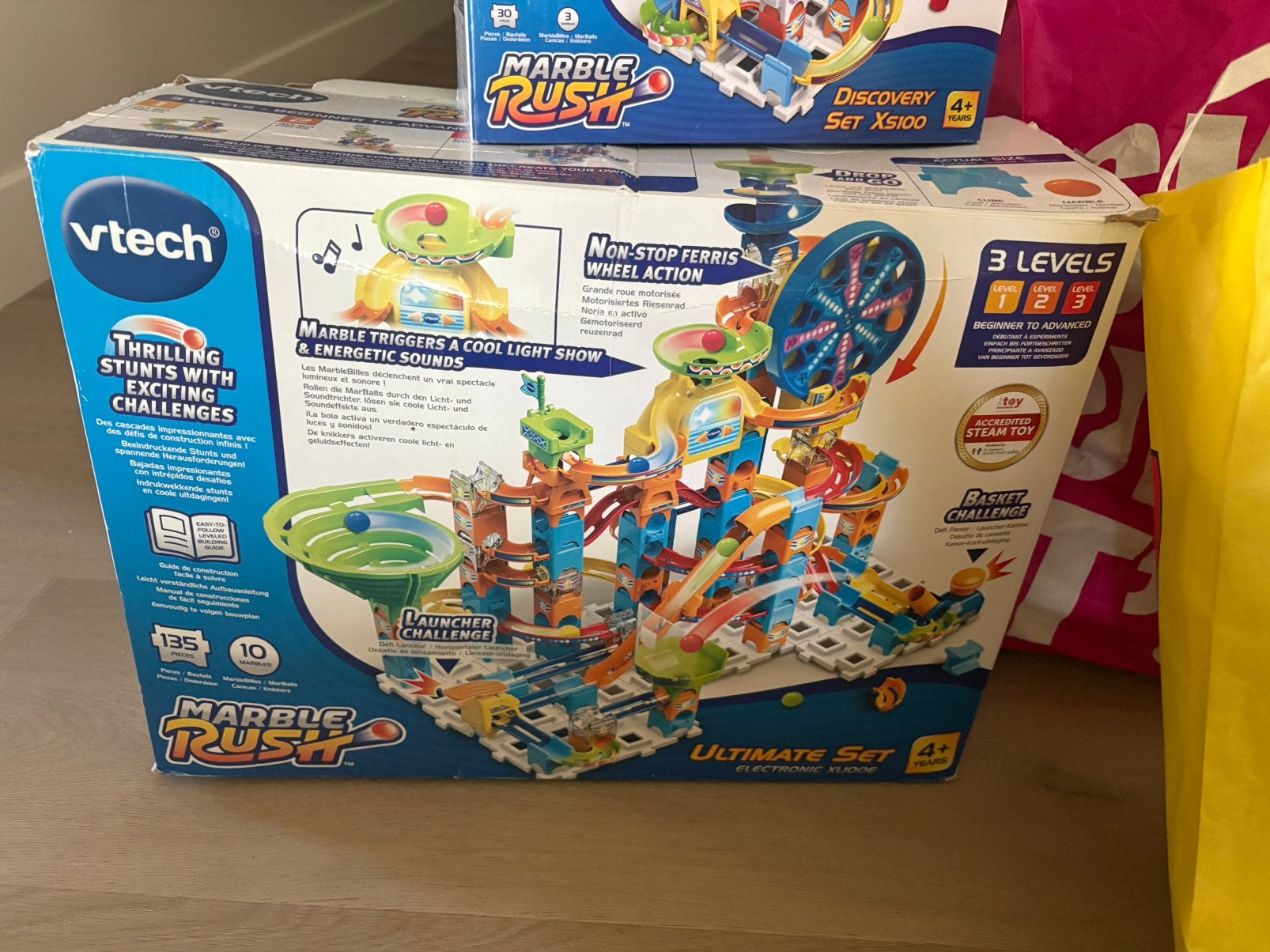 Marble Rush knikkerbaan met uitbreiding, Ophalen of Verzenden, Zo goed als nieuw