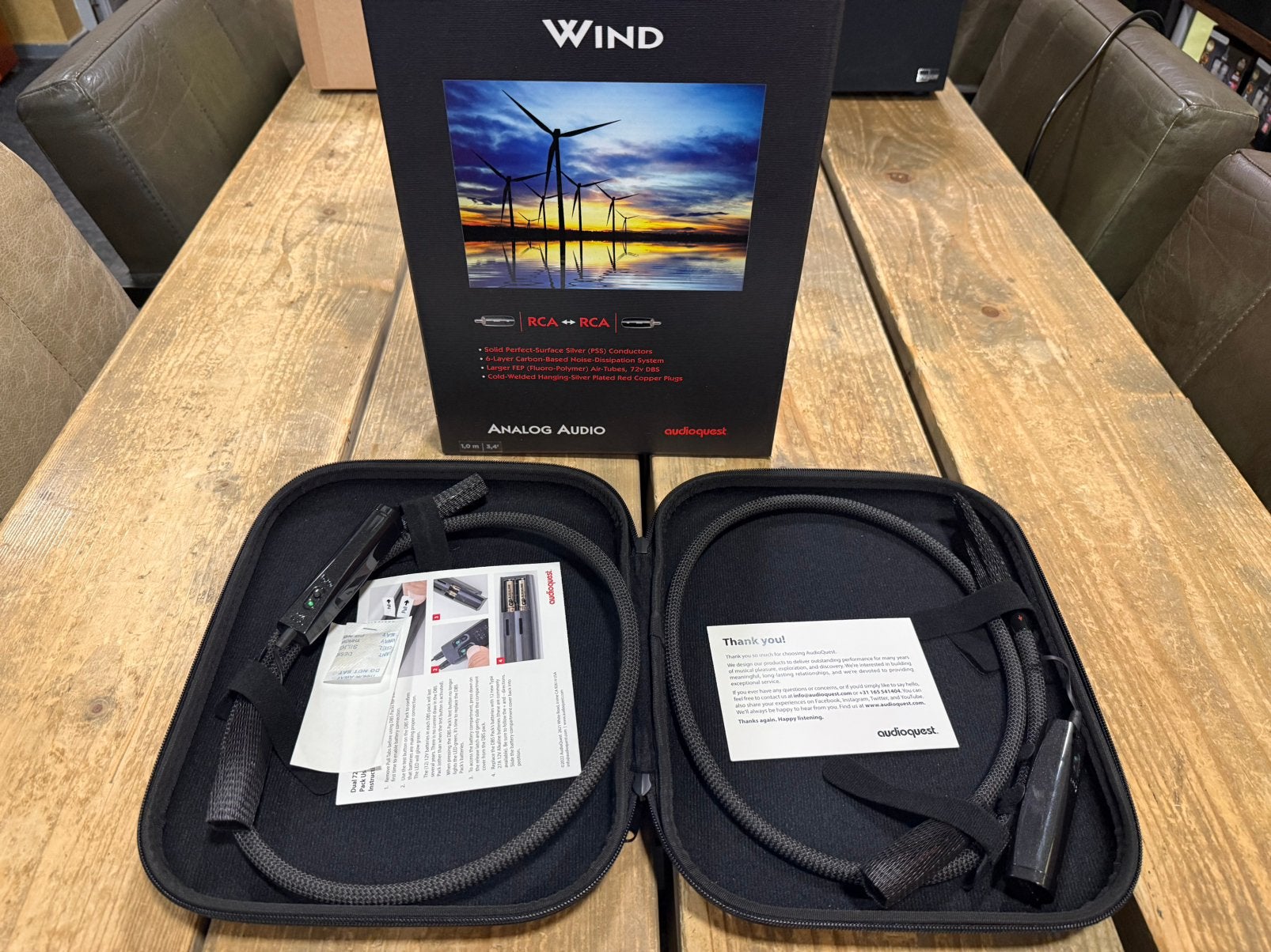 AudioQuest Wind RCA, Ophalen of Verzenden, Zo goed als nieuw, Minder dan 2 meter, Interlink-kabel