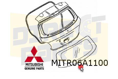 Mitshubishi Space Star (1/16-2/20) achterruit (groen) Origin