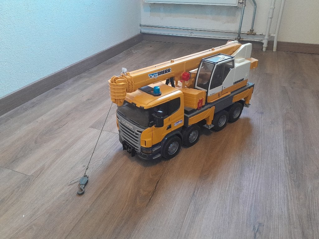 Bruder kraanwagen, Ophalen, Gebruikt