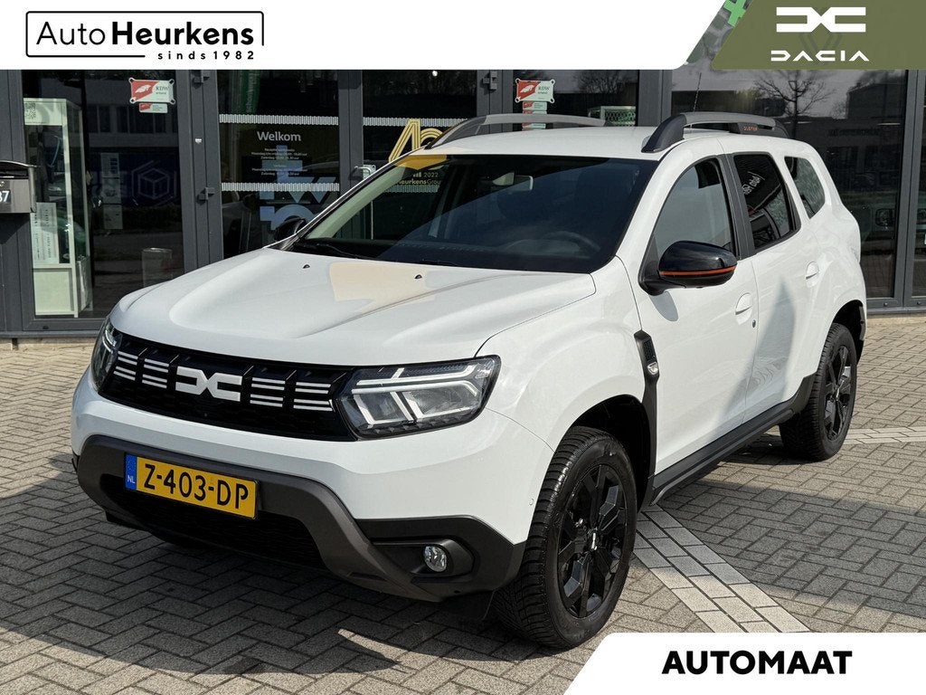 Dacia Duster TCe 150 Extreme Automaat | Achteruitrijcamera |, Auto's, Dacia, Stof, Gebruikt, 4 cilinders, Wit