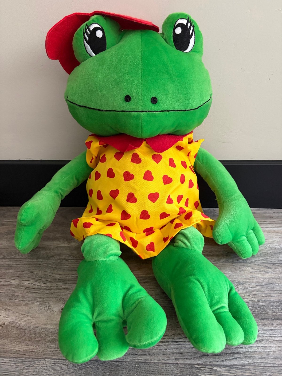 Grote kikker knuffel Lelie van Duinrell - Zo goed als nieuw, Kikker, Groen, Overige merken, Overige karakters