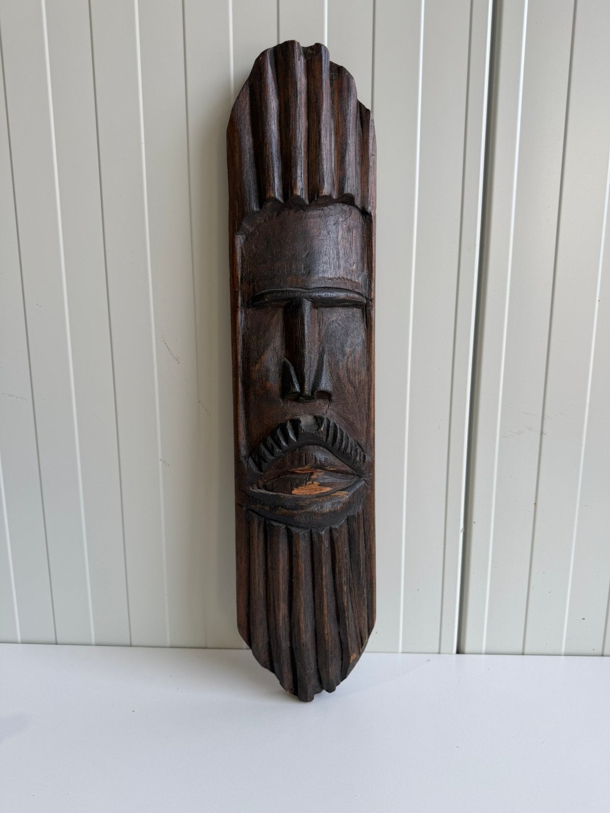 Handgesneden Afrikaans houten wandmasker, Antiek en Kunst, Kunst | Beelden en Houtsnijwerken, Overige onderwerpen, Houtsnijwerk