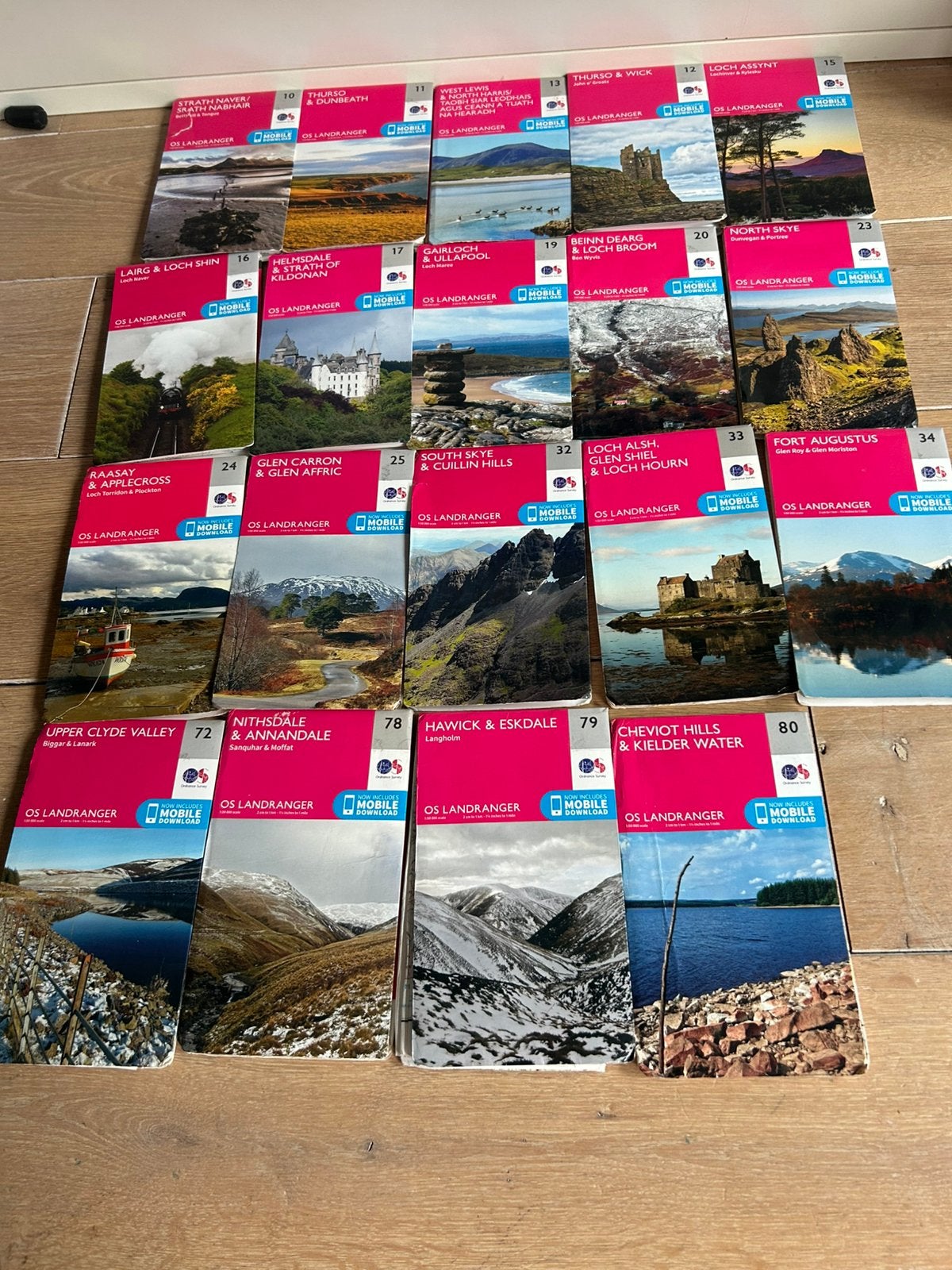 19 os landranger kaarten schotland, Boeken, Atlassen en Landkaarten, Verenigd Koninkrijk, 2000 tot heden, Ophalen of Verzenden