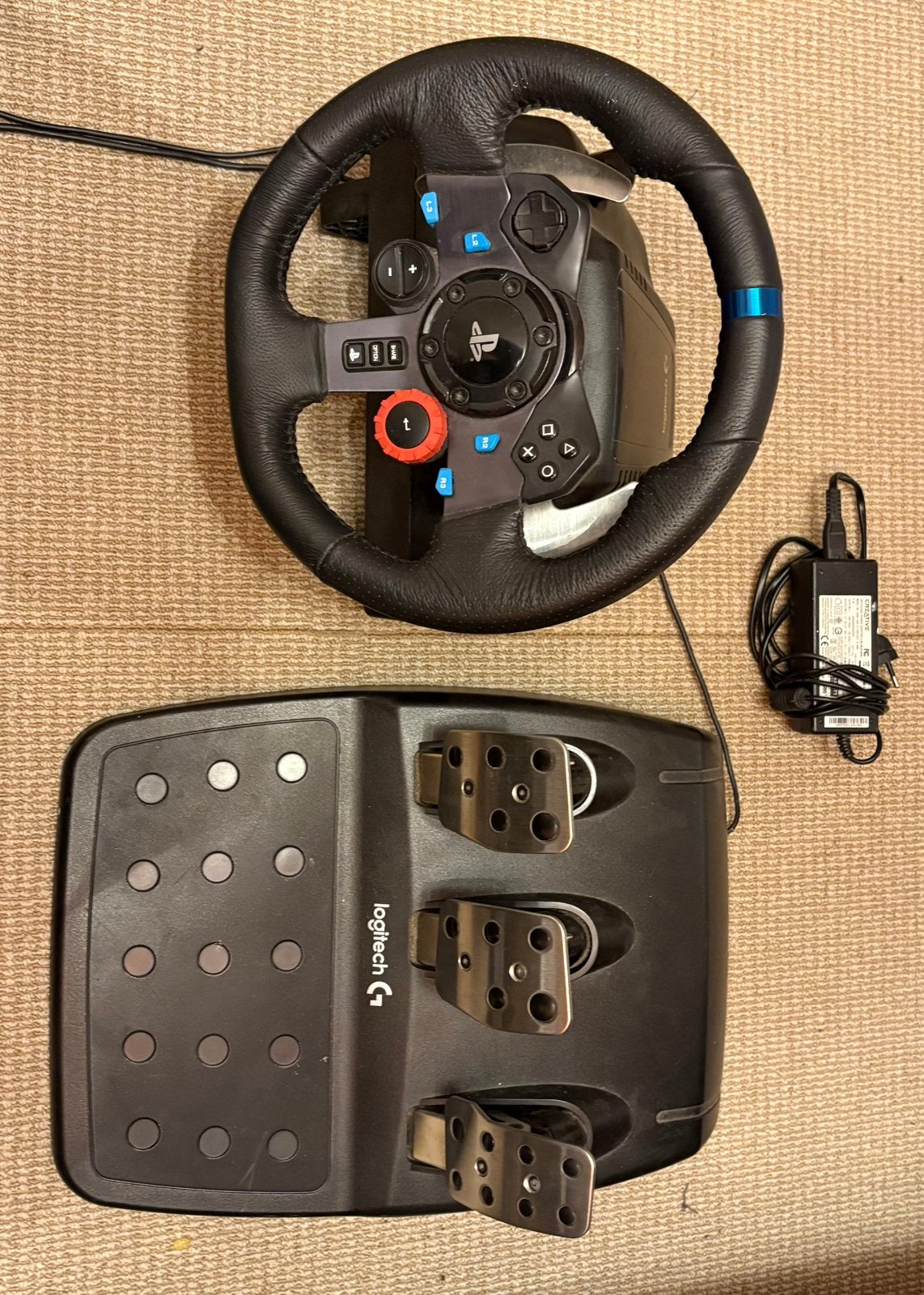 Logitech g29 driving wheel met gaspedaal, Ophalen, Zo goed als nieuw
