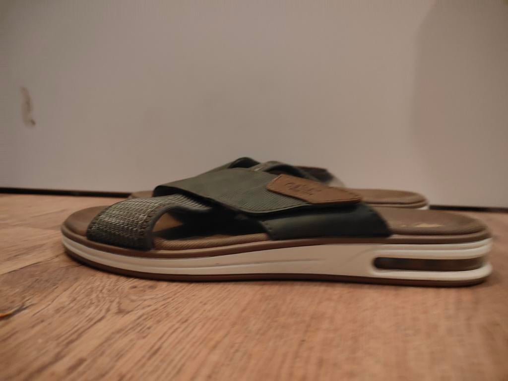 Rieker Antistress slippers - Maat 42, Kleding | Dames, Schoenen, Slippers, Ophalen of Verzenden, Gedragen, Groen