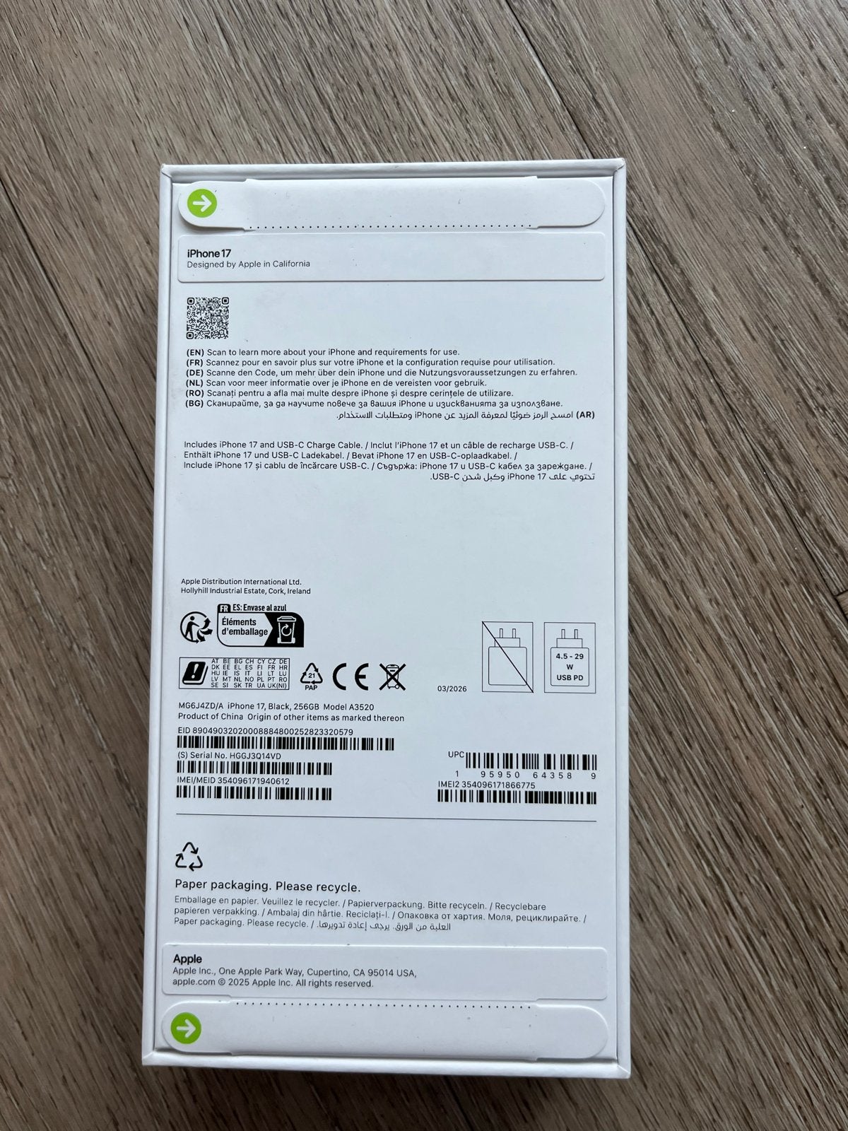 Nieuwe Apple iPhone 17 Zwart 256GB, Telecommunicatie, Mobiele telefoons | Apple iPhone, 256 GB, Overige modellen, Zwart, Nieuw