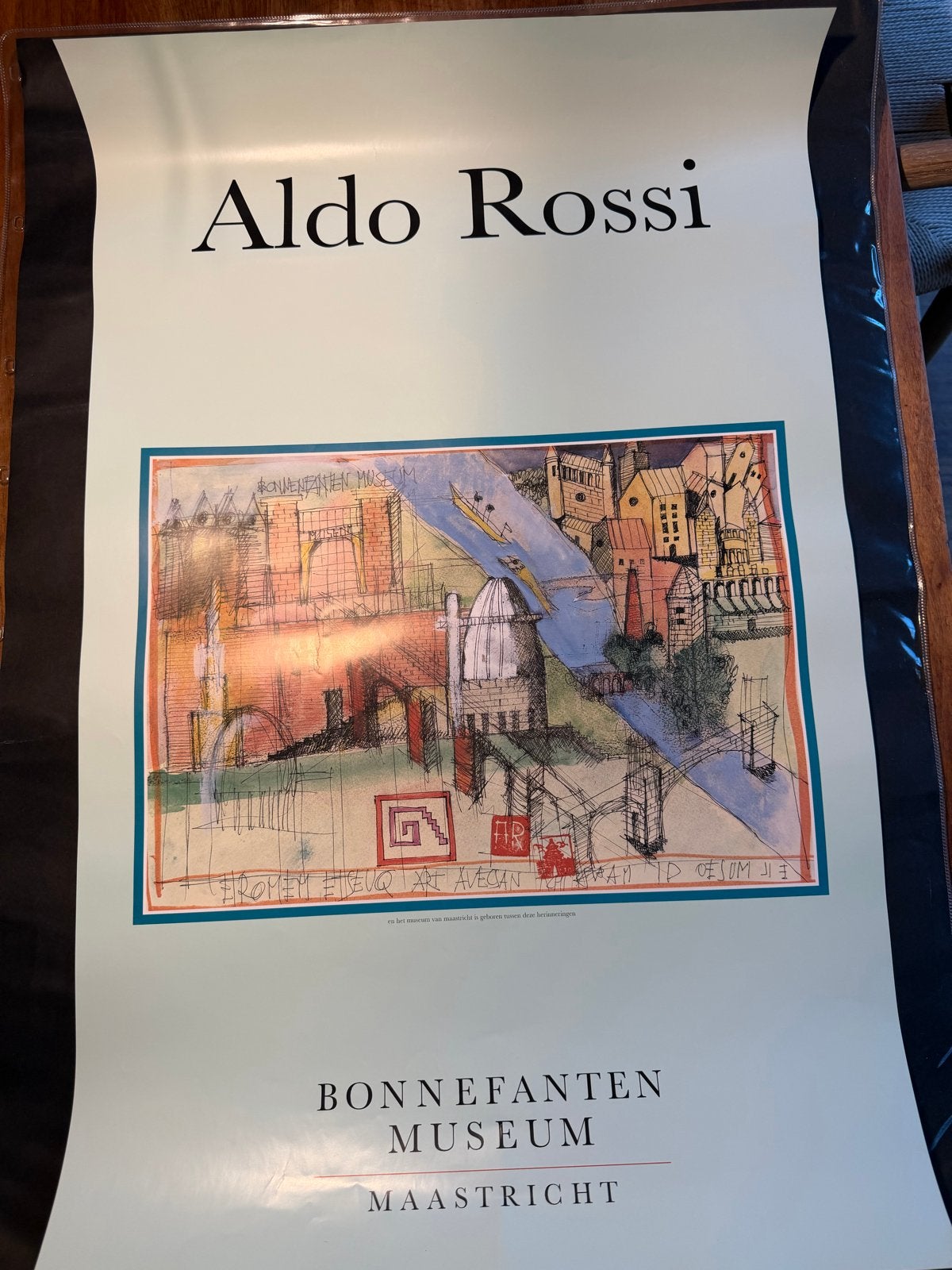 Aldo Rossi - Bonnefanten Museum Maastricht Poster, Antiek en Kunst, Ophalen of Verzenden, Poster, Print/reproductie