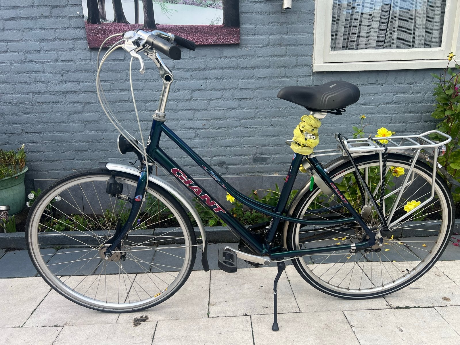 Giant Damesfiets - Comfortabel en Betrouwbaar, Velgrem, Versnellingen, 53 tot 56 cm, Gebruikt