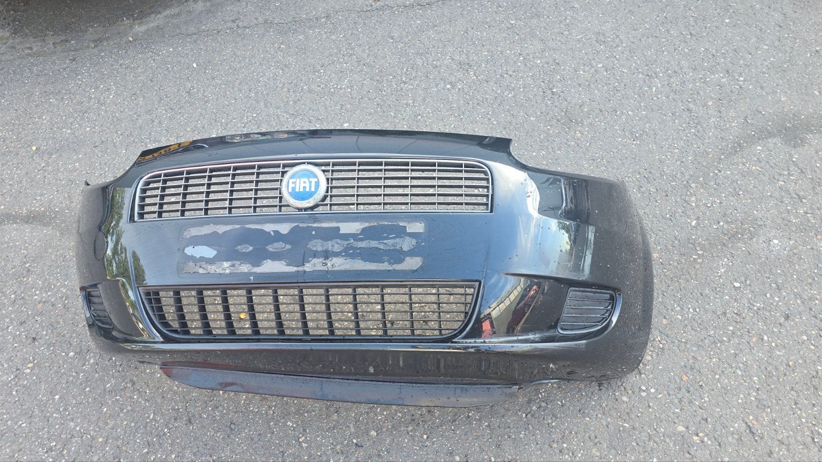 Voorbumper Fiat Punto 2006 - Zwart, Ophalen, Gebruikt, Voor, Bumper