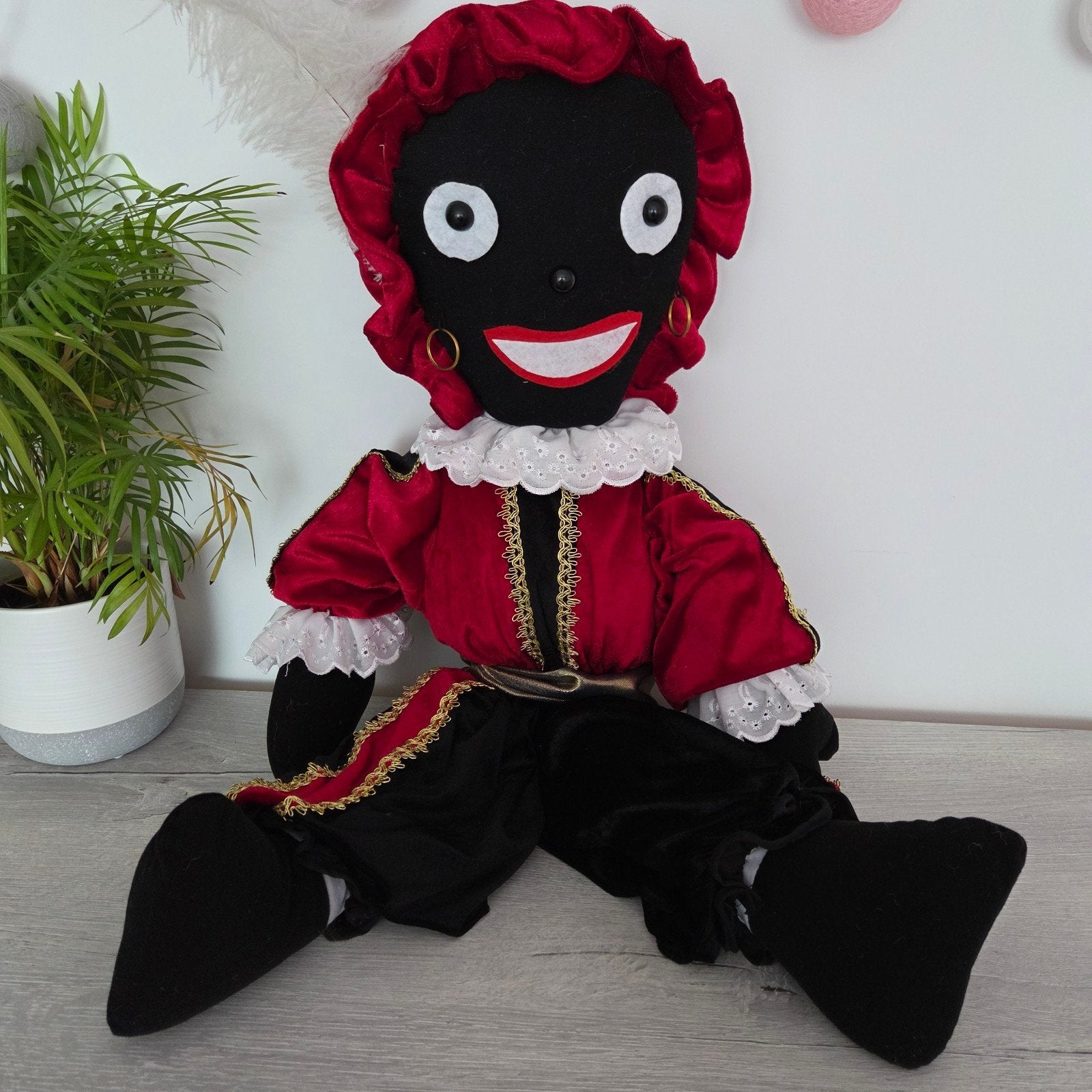 Grote Piet pop 70 cm - Ideaal voor Sinterklaas!, Diversen, Sinterklaas, Ophalen of Verzenden, Zo goed als nieuw