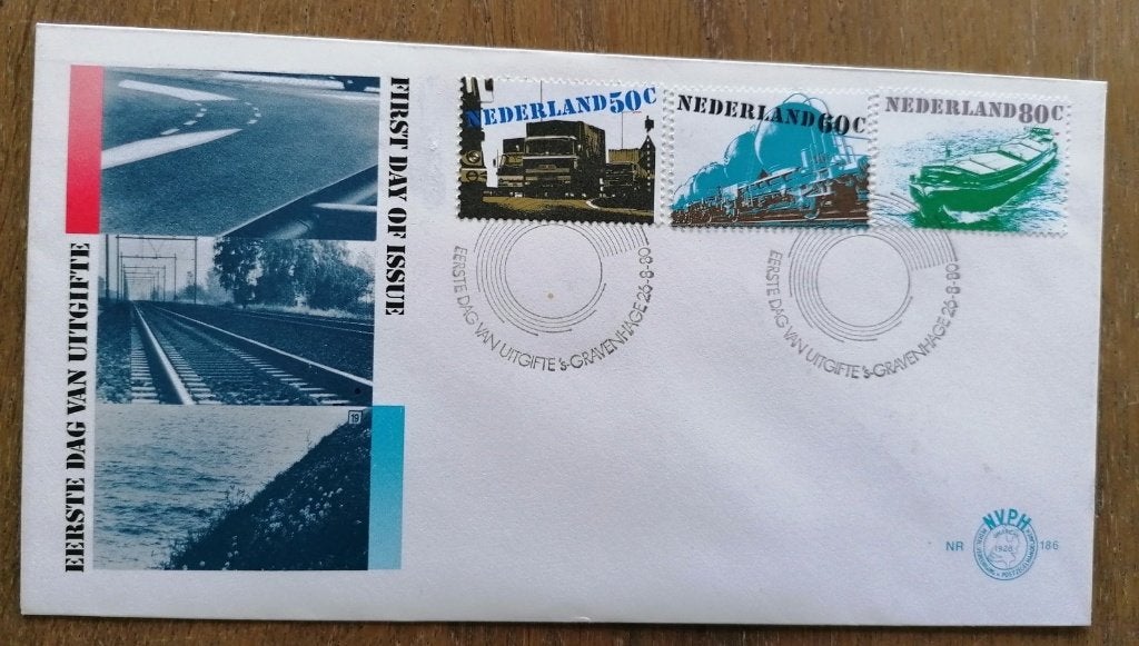 Eerste dag enveloppe Transportzegels 26 augustus 1980., Postzegels en Munten, Postzegels | Eerstedagenveloppen, Ophalen of Verzenden