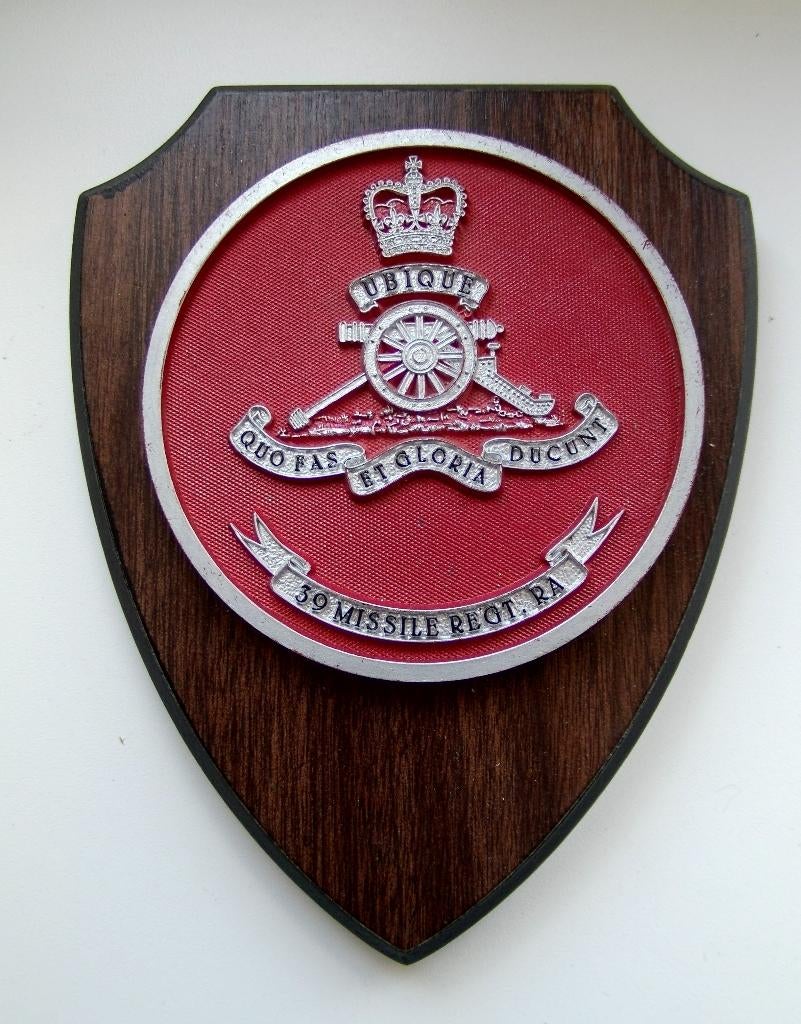 Wapenschild 39th Missle Regiment Royal Artillery, Verzenden, Landmacht, Engeland, Overige typen