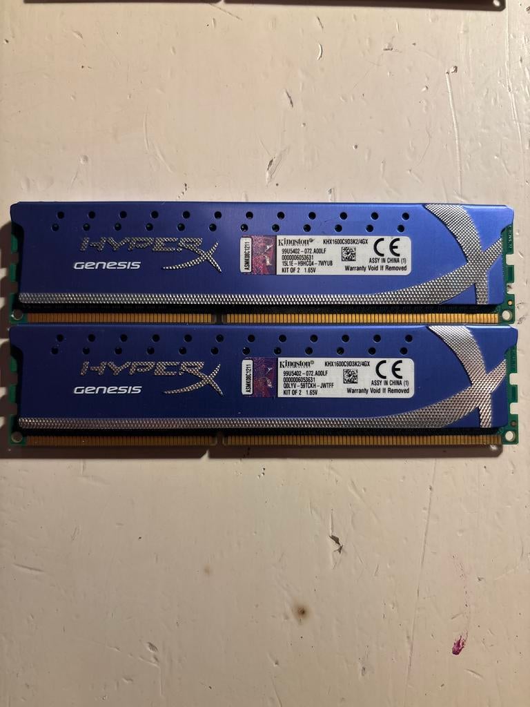 Kingston HyperX Genesis DDR3 RAM 8GB (2x4GB) 1600MHz, Computers en Software, RAM geheugen, Server, 8 GB, DDR3, Ophalen of Verzenden