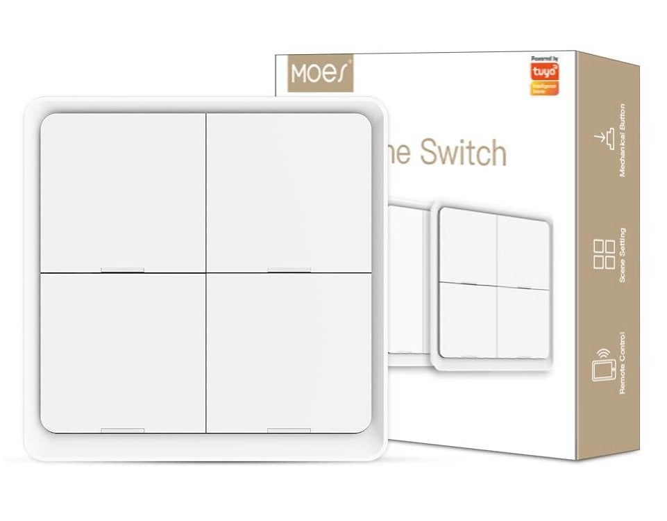 MOES 4-voudige ZigBee draadloze scèneschakelaar, Info@zdvshop.nl, Merefeltstraat 15, Nieuw, Ophalen of Verzenden