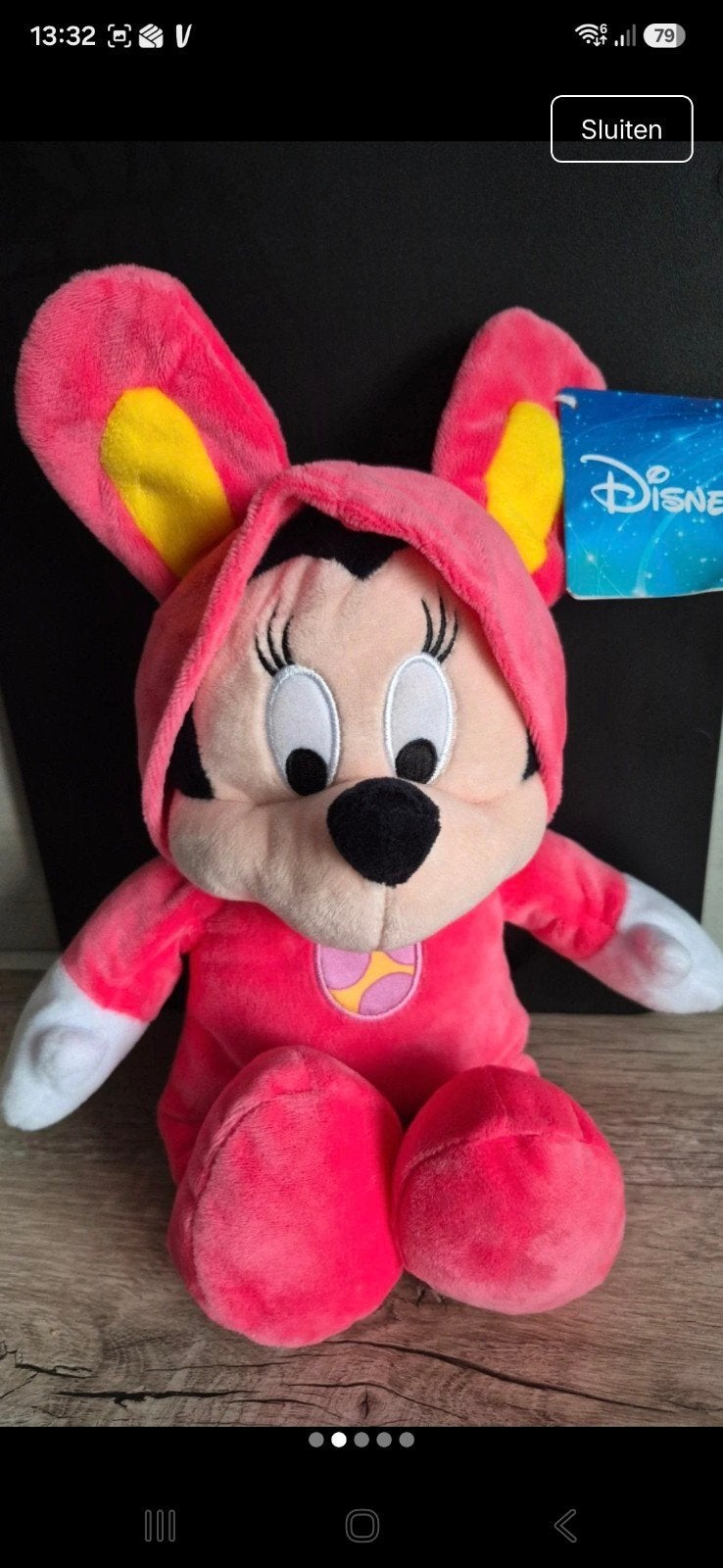 Nieuwe Minnie Mouse knuffel roze met label - Disney, Muis, Disney, Disney, Nieuw