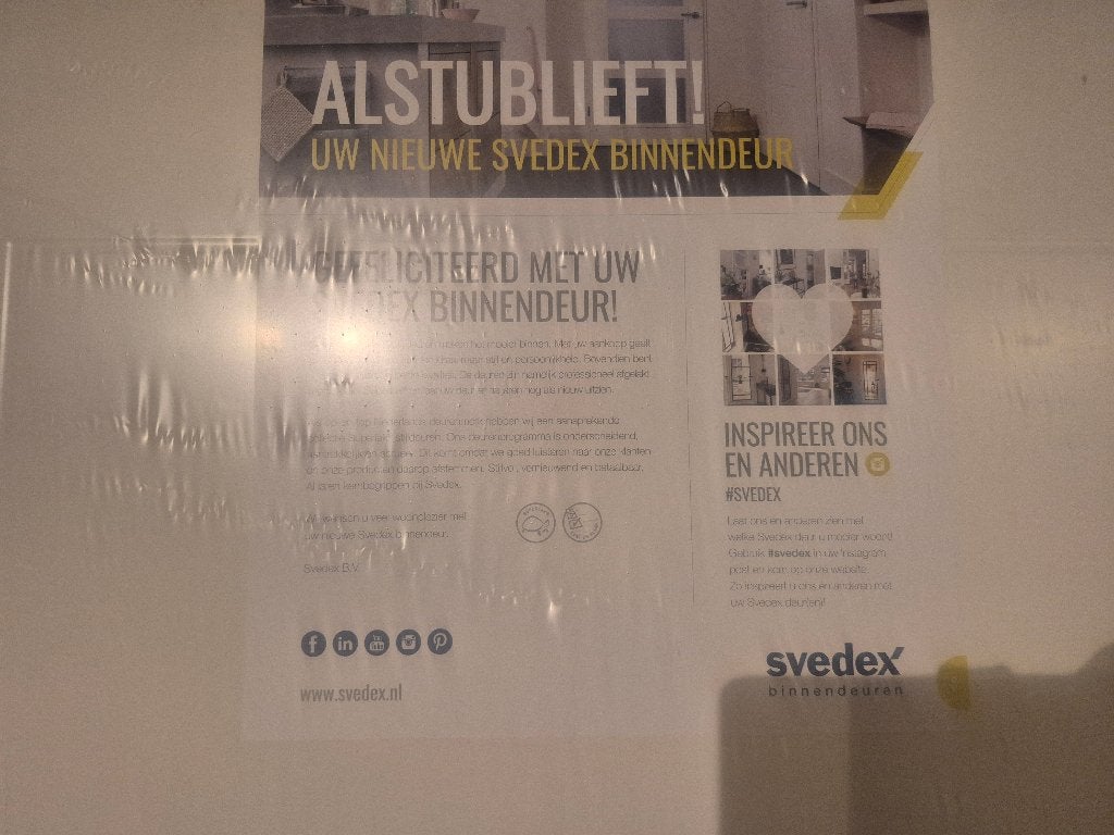 Gratis af te halen nieuwe opdek deur, Ophalen, 80 tot 100 cm, Binnendeur, Nieuw