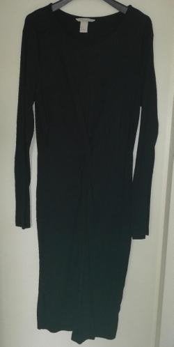zwarte bodycon jurk h&m L, Ophalen of Verzenden, Zo goed als nieuw, Zwart, Onder de knie