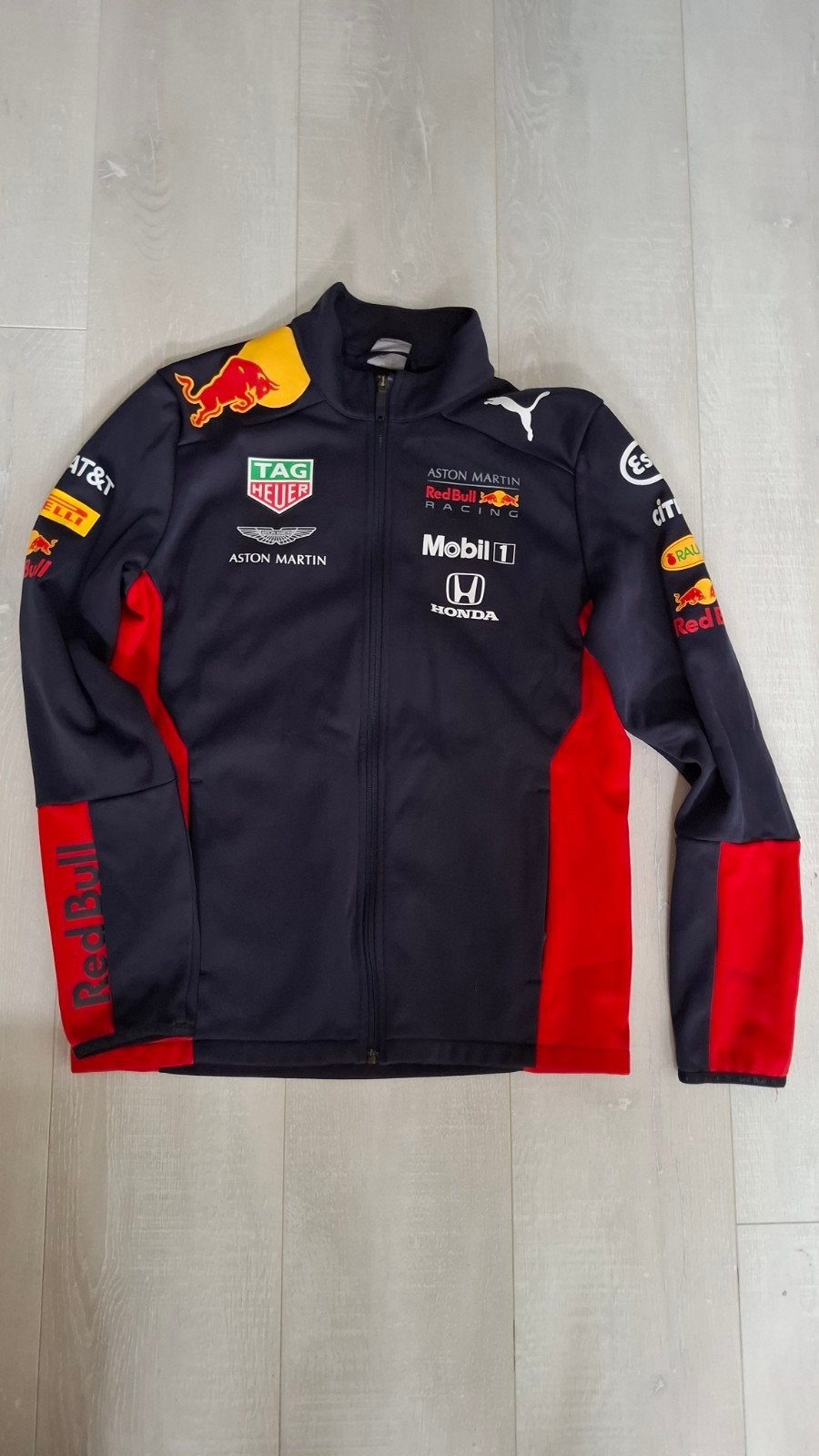 max verstappen jas, Ophalen of Verzenden, Zo goed als nieuw, Maat 52/54 (L), Blauw