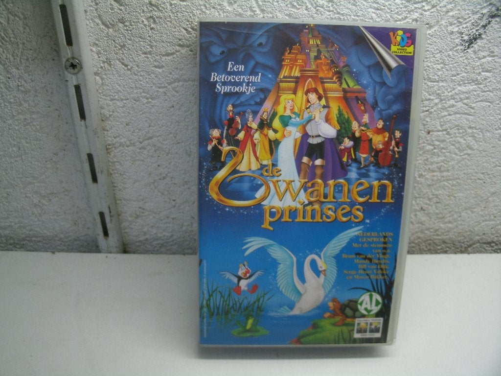 vhs 94a zwanen prinses met al, Cd's en Dvd's, VHS | Kinderen en Jeugd, Alle leeftijden, Ophalen of Verzenden, Zo goed als nieuw