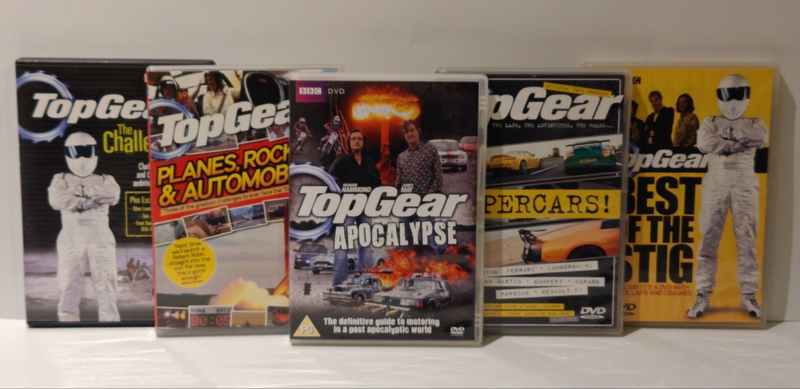 Top Gear 5 DVD Bundel Challenges Supercars Humor BBC Stig, Alle leeftijden, Ophalen of Verzenden, Zo goed als nieuw, Komedie