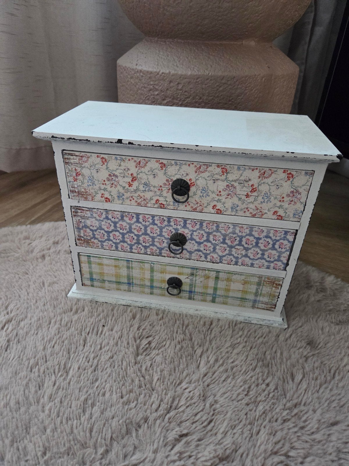 Decoratief mini  ladekastje met 3 laden, Huis en Inrichting, Kasten | Ladekasten, Minder dan 50 cm, Gebruikt, Ophalen of Verzenden