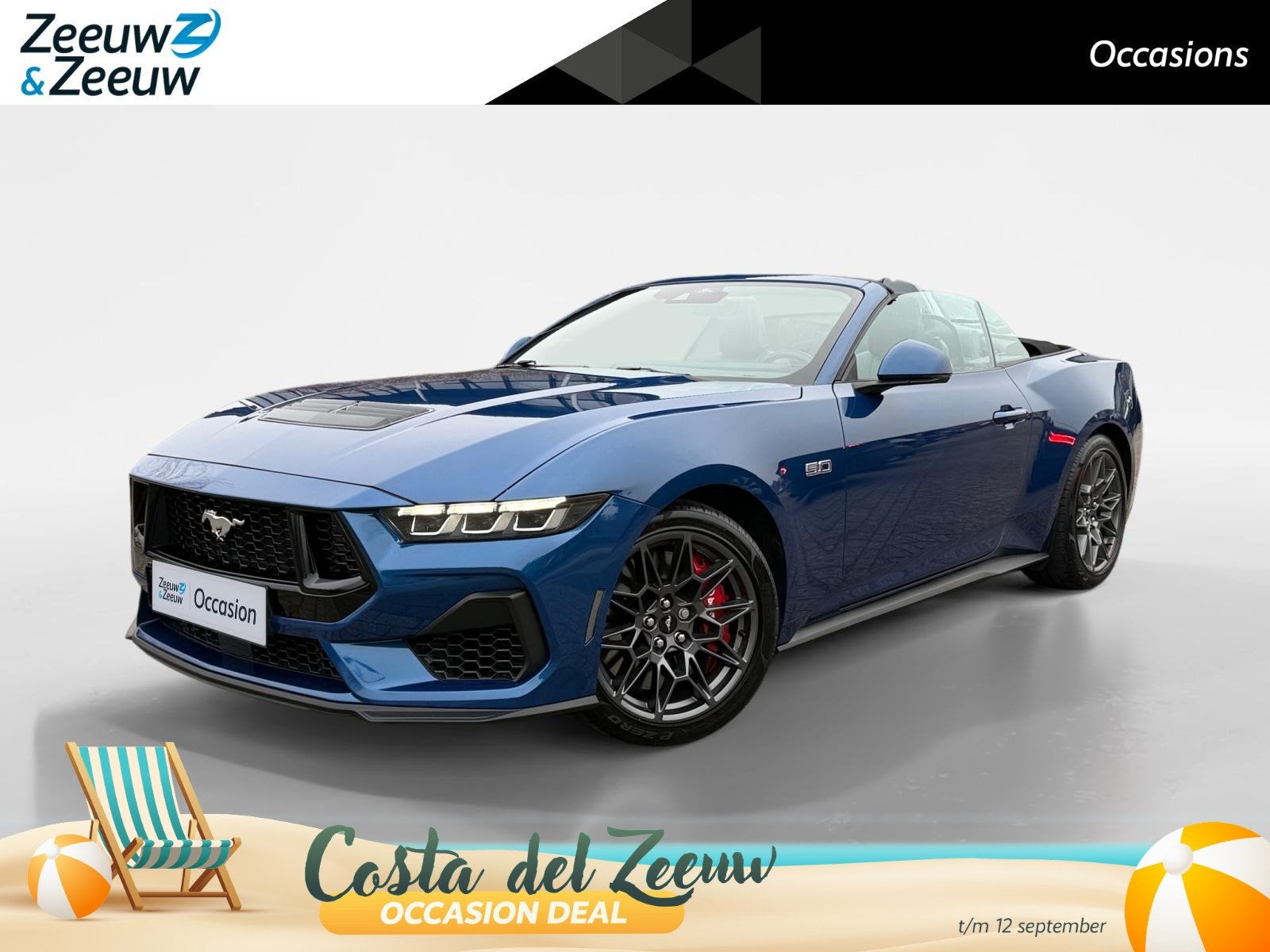 Ford Mustang 5.0 Ti-VCT V8 GT | CABRIOLET | Adaptive Cruise, Auto's, Automaat, 12 maanden, Bedrijf, Start-stop-systeem