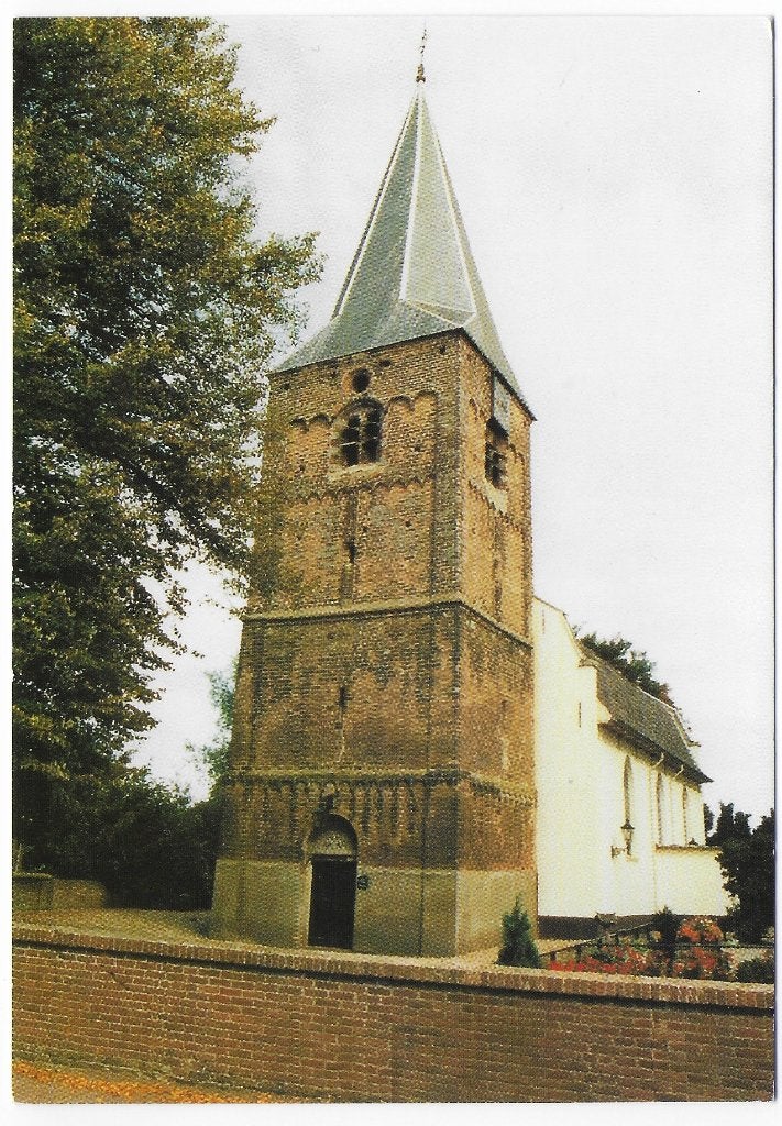 Werkhoven - Ned. Herv. Kerk. Gelopen ansichtkaart B4826, Verzamelen, Ansichtkaarten | Nederland, Ophalen of Verzenden, 1940 tot 1960