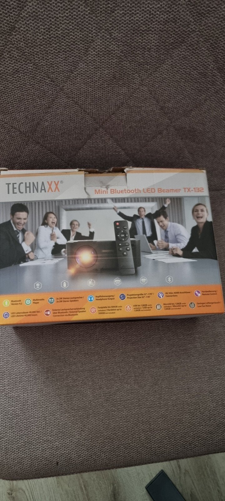 Technaxx Mini Bluetooth LED Beamer TX-132, Ophalen, LED, Overige resoluties, Technaxx