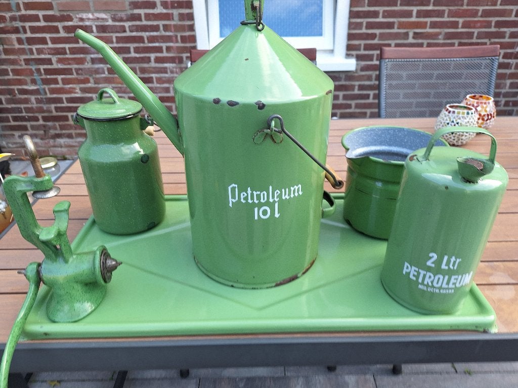 Prachtig Geëmailleerde set, Antiek en Kunst, Ophalen