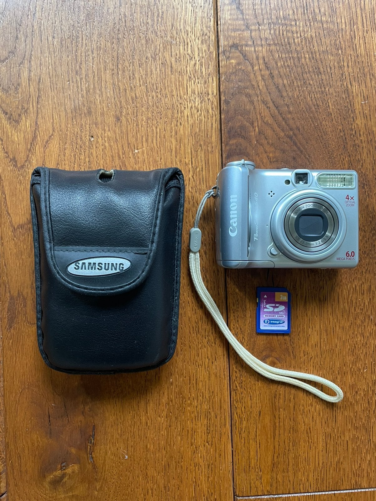 Canon PowerShot A540 | 2GB SD | opberg hoesje, Ingebouwde flitser, Gebruikt, Ophalen of Verzenden, Compactcamera