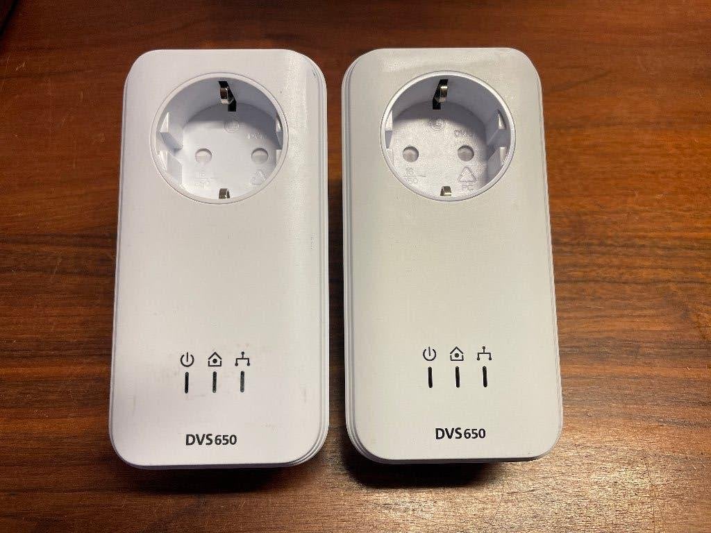 KPN Devolo DVS 650 Powerline Adapters 2 stuks, Ophalen of Verzenden, Gebruikt