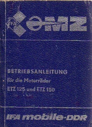MZ ETZ 125 en ETZ 150 Betriebsanleitung (4367z), Motoren, Verzenden, Overige merken