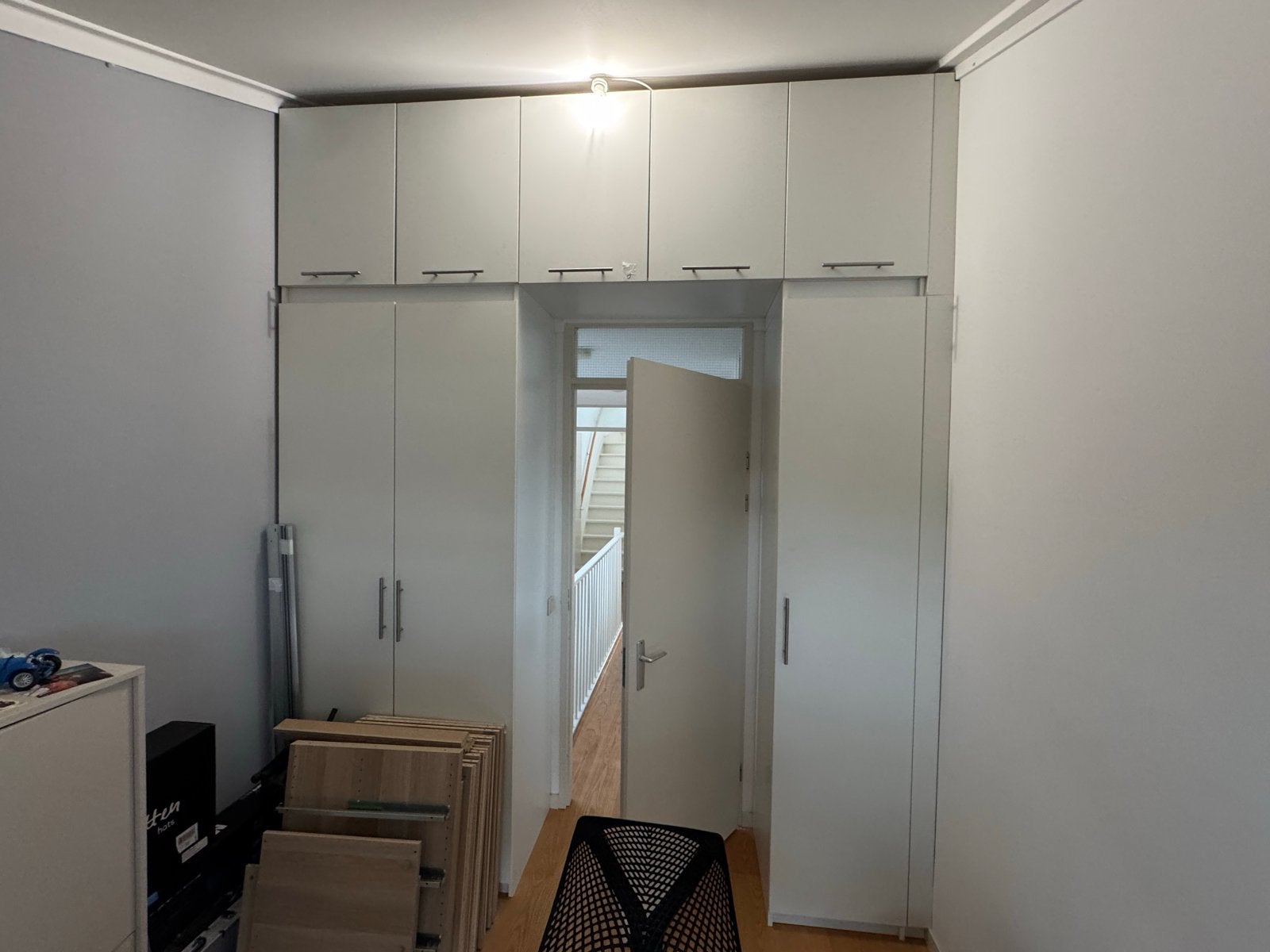 Witte inbouwkast - gratis af te halen (gedemonteerd), Huis en Inrichting, Kasten | Kledingkasten, Ophalen, Gebruikt, 200 cm of meer
