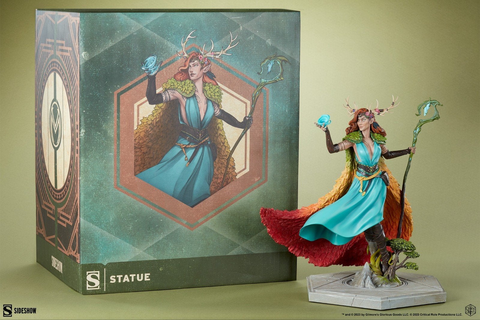 Sideshow Critical Role Keyleth Vox Machina, Verzamelen, Beelden en Beeldjes, Ophalen, Zo goed als nieuw, Fantasy