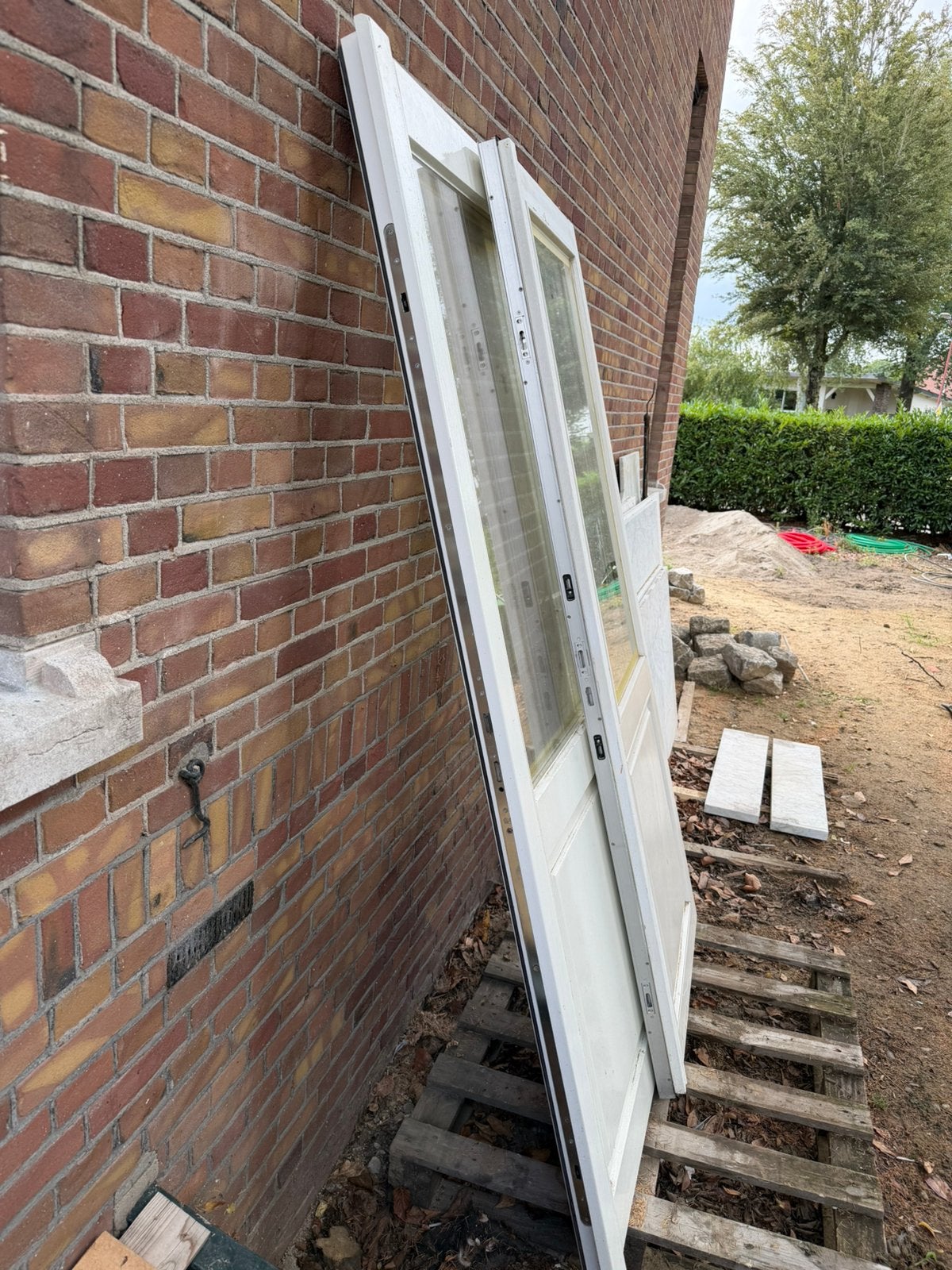 Tuindeuren in goede staat, Ophalen, 120 cm of meer, 200 tot 215 cm, Glas