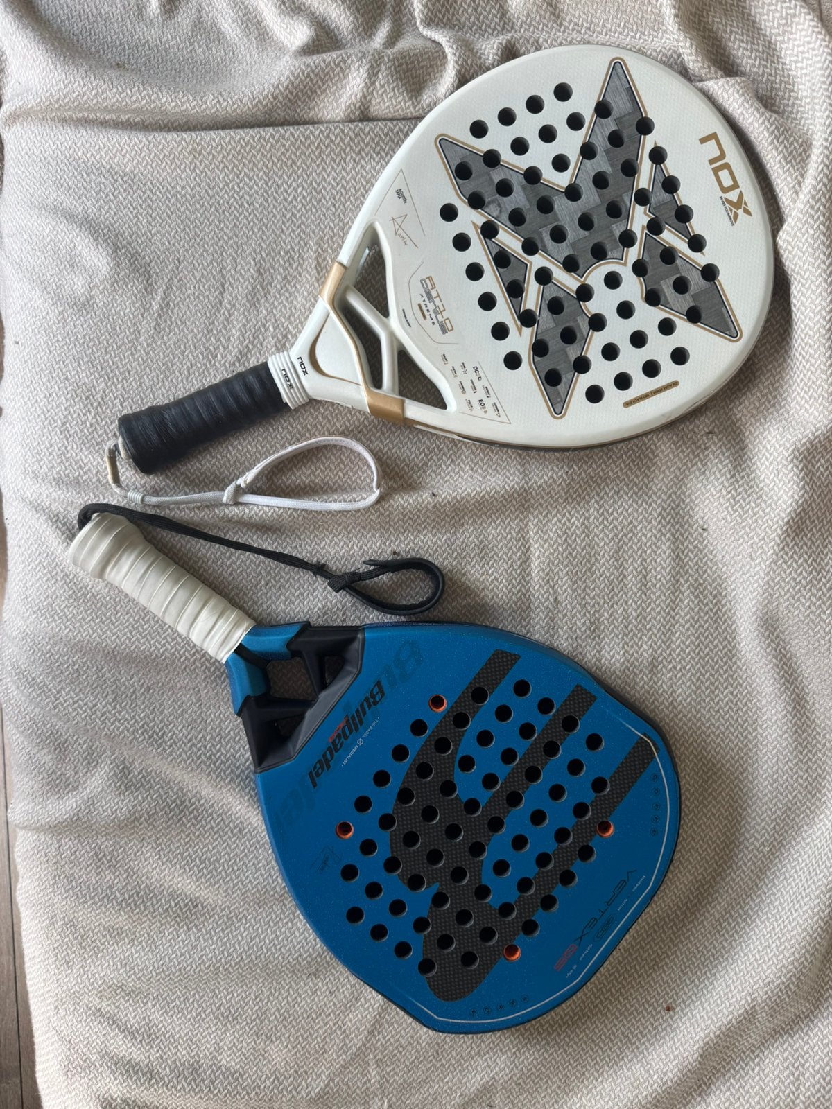 Nox AT10 12K (2026) & Bullpadel Vertex EDGE (2026), Sport en Fitness, Padel, Ophalen of Verzenden, Zo goed als nieuw