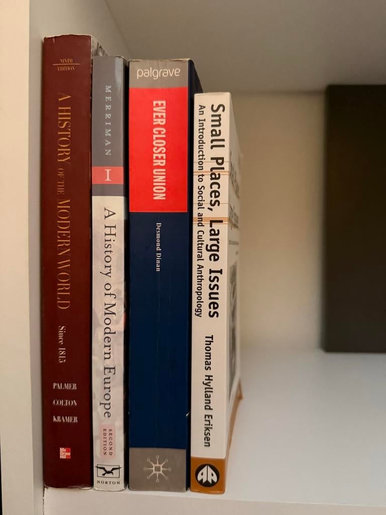 4 topboeken wereldgeschiedenis, Europese Unie, antropologie, Ophalen of Verzenden, Gelezen, Europa