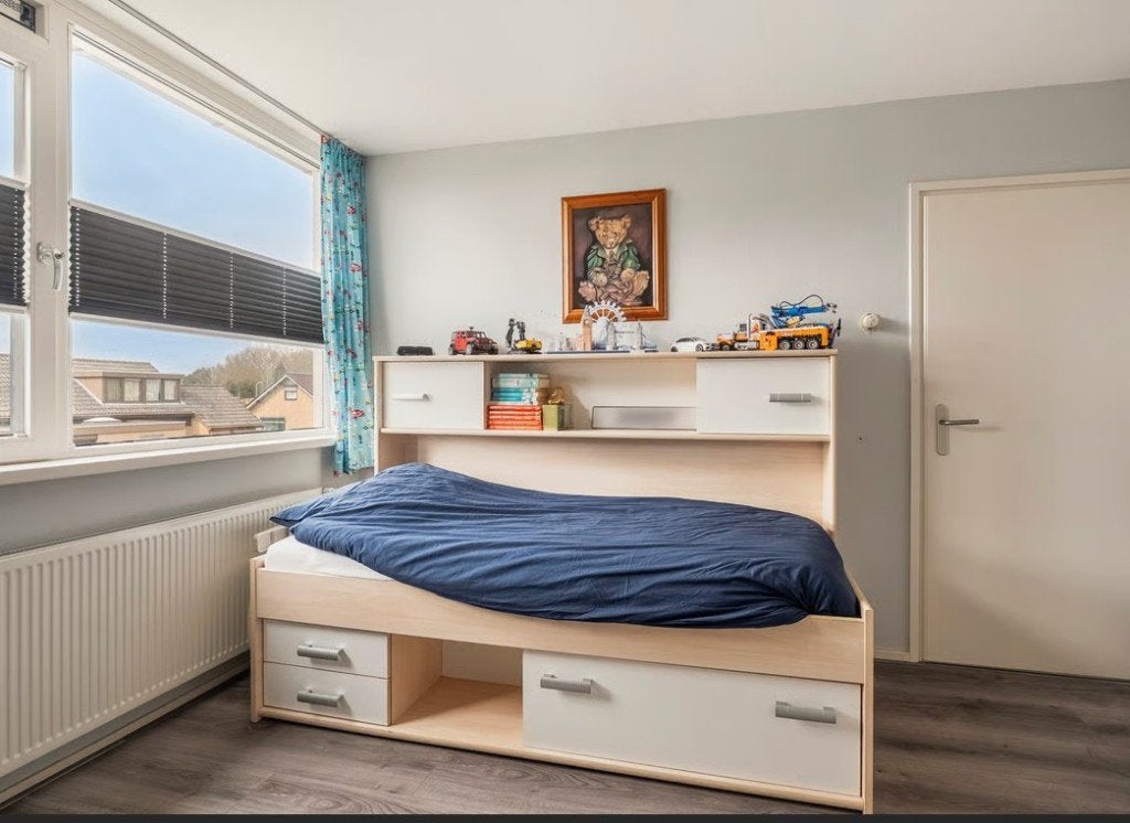 Kajuitbed 90x200 met complete ombouw en veel opbergruimte, Ophalen, Gebruikt, 90 cm, Eenpersoons