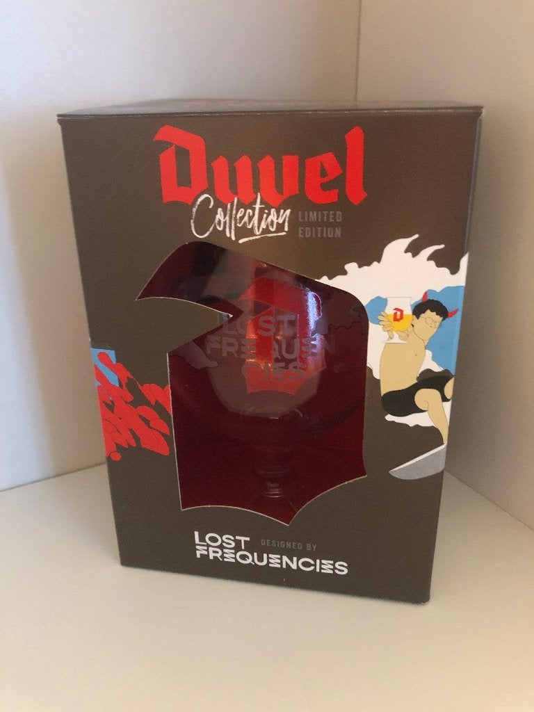 Duvel glas Lost Frequensies, Ophalen of Verzenden, Zo goed als nieuw, Glas of Glazen, Duvel